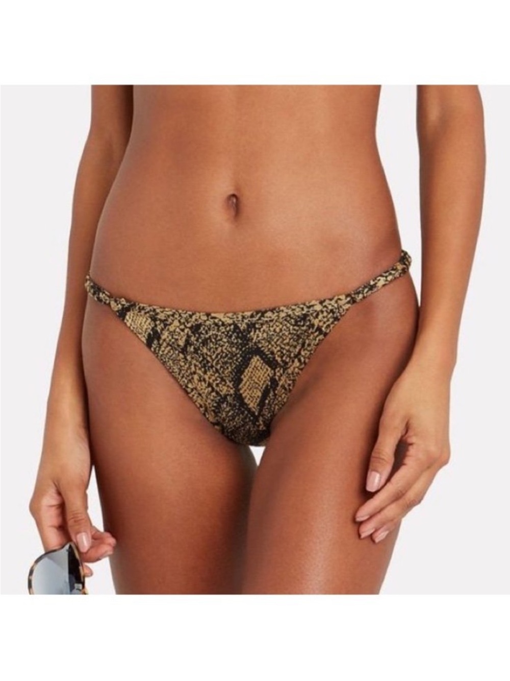 Solid & Striped The Lulu Bikini Bottom Snake Print Sz S